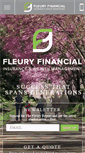 Mobile Screenshot of fleuryfinancial.ca